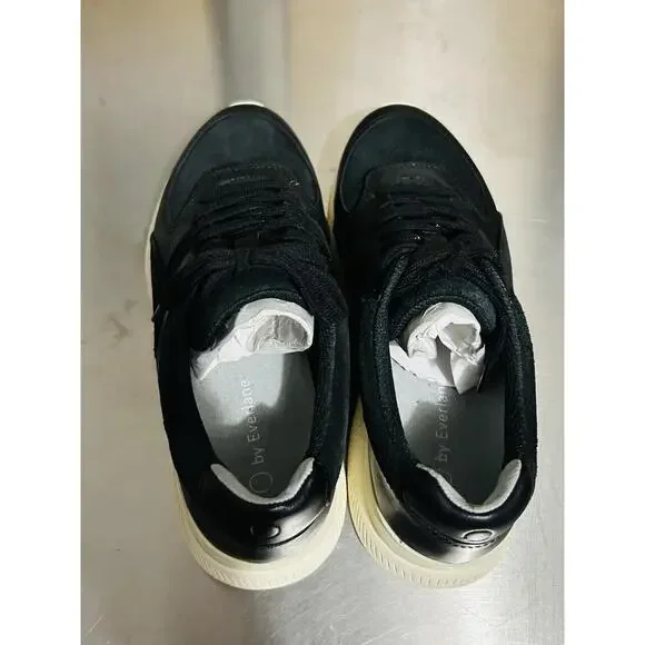 Everlane Black Suede Trainer Sneakers, SZ 7, $128 Retai, New without Box - Picture 3 of 5